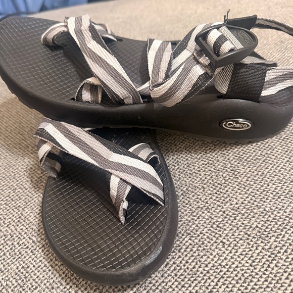 Chaco Other - Chaco Kids Striped Black and Gray Sandals